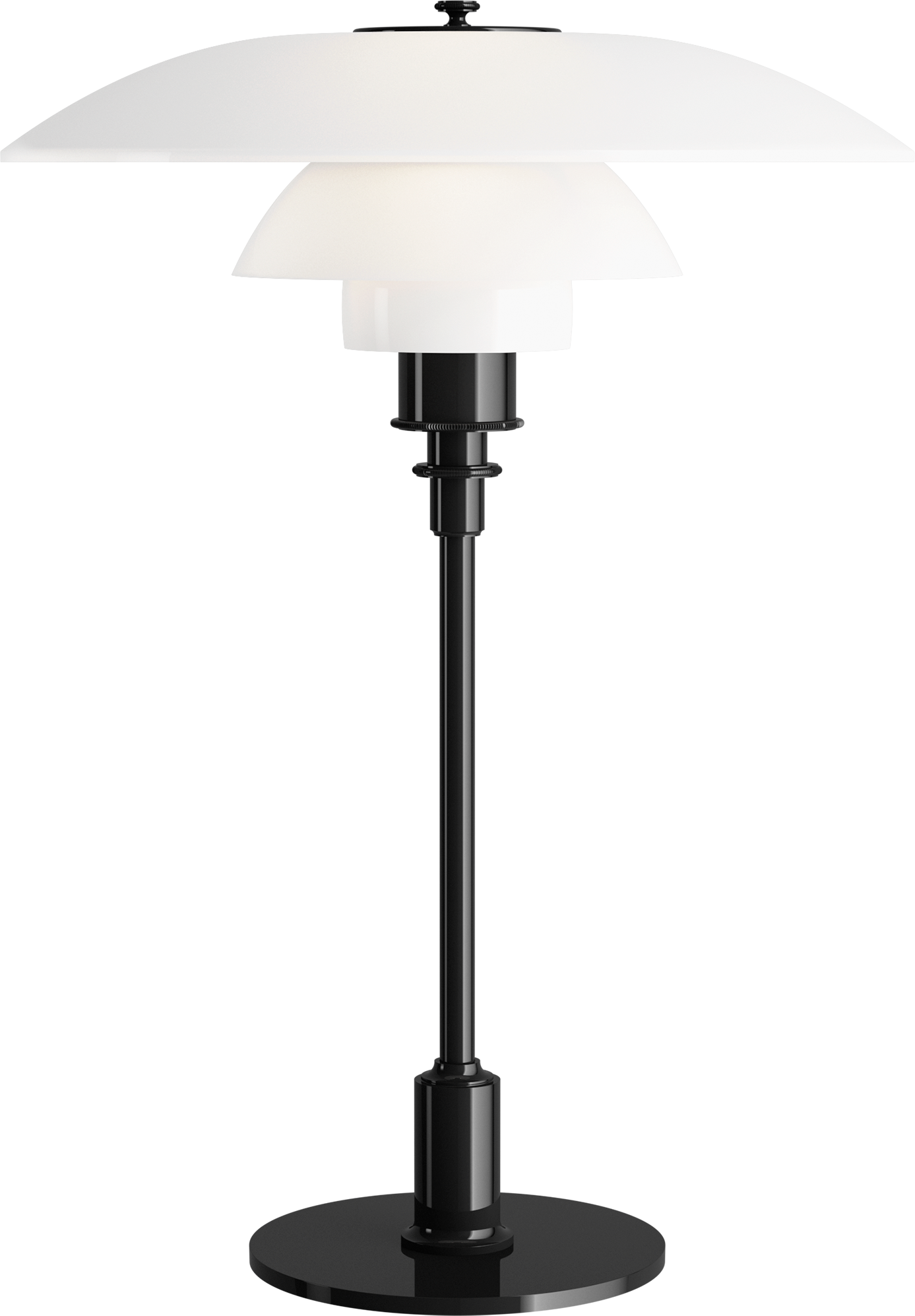 9120737 PH 3 2 GLAS BORDLAMPE SORT