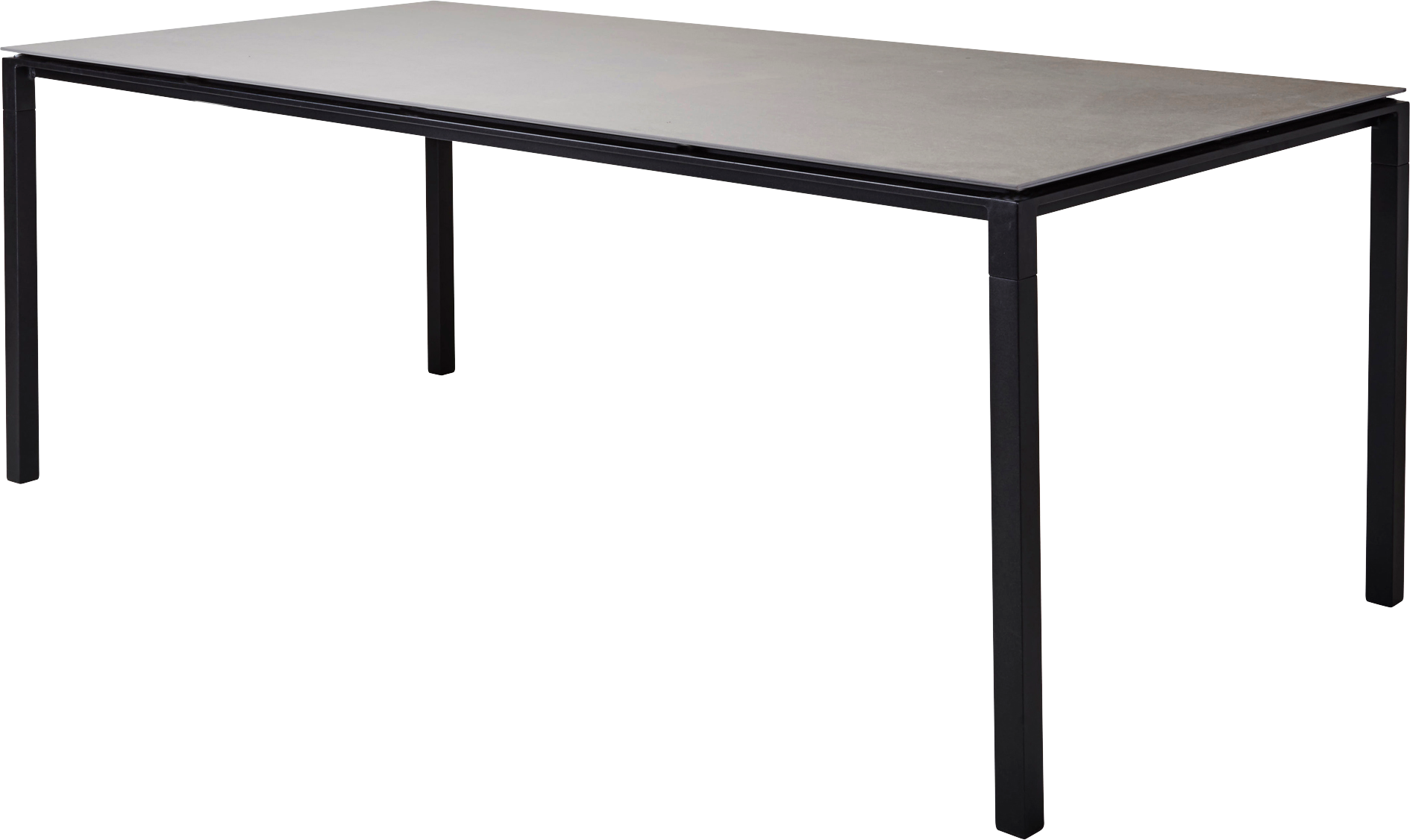 9120806 CANE LINE PURE BORDUNDERSTEL 200X100CM LAVAGRÅ ALU