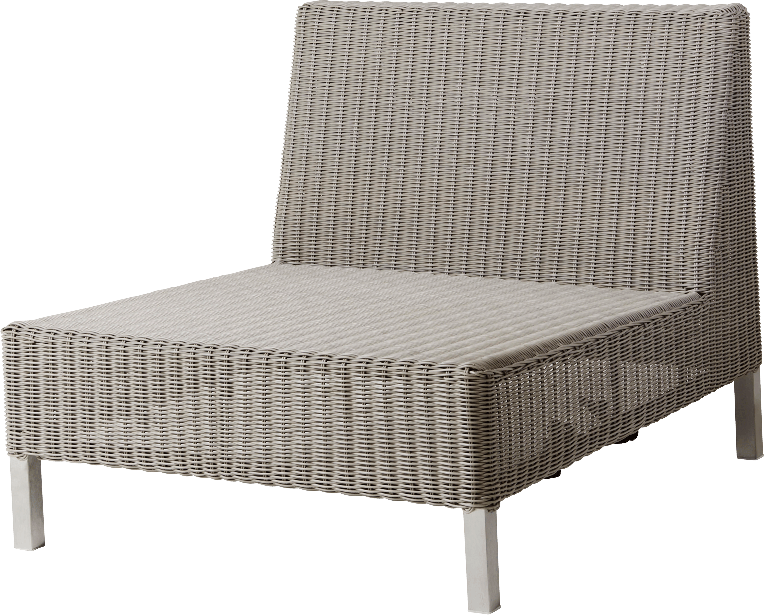 9120832 CANE LINE CONNECT MODULSOFA ENKELT MODUL TAUPE FLET 71X64X84CM