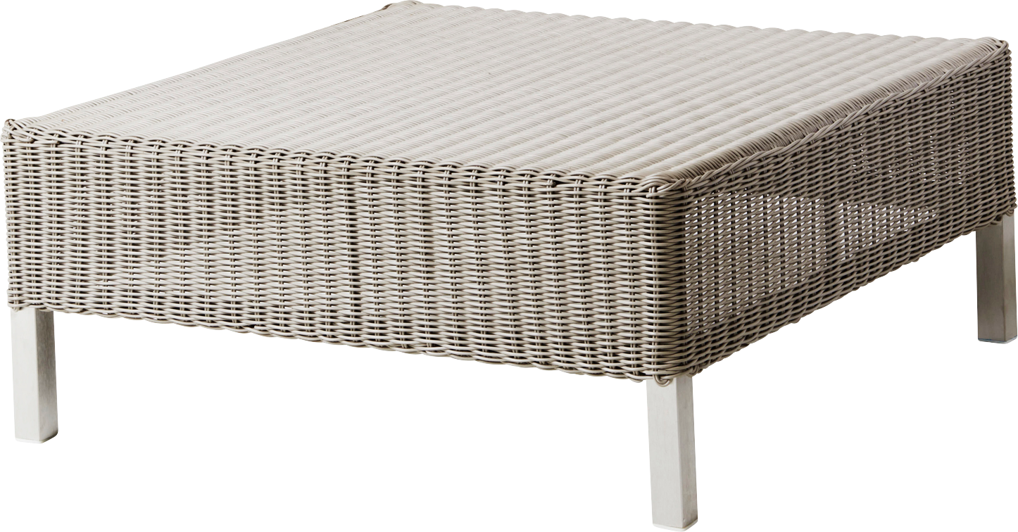 9120838 CANE LINE CONNECT FODSKAMMEL TAUPE FLET 71X30X71CM