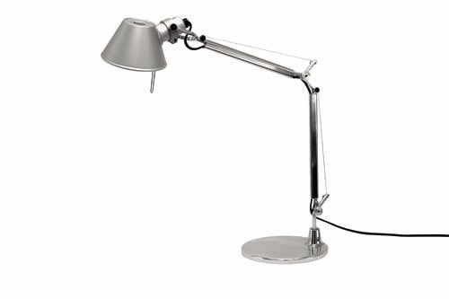 9125064 ARTEMIDE TOLOMEO BORDLAMPE MICRO ALUMINIUM INTEGERET LED 9W 2700K WEB