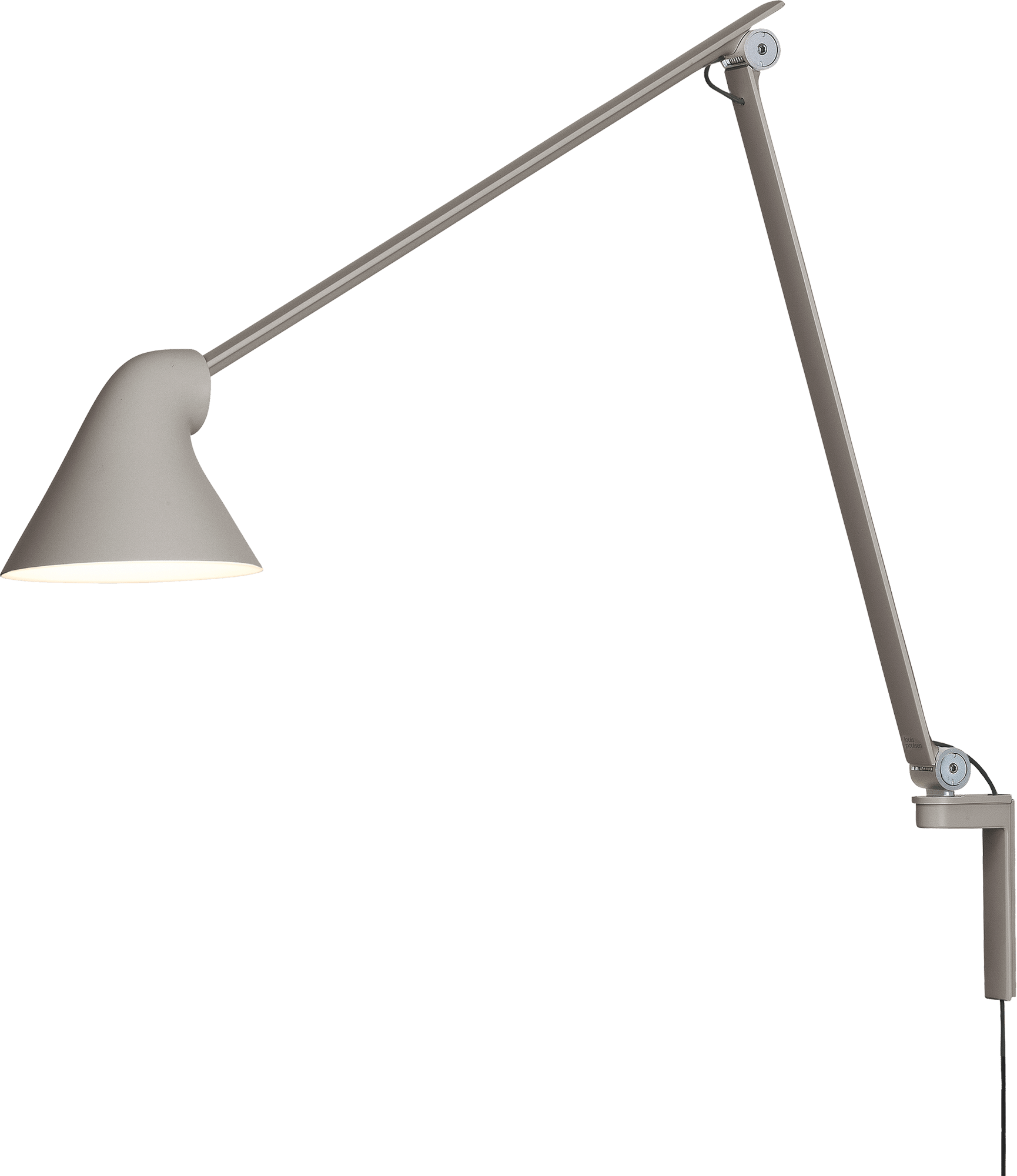 9125293 NJP VÆGLAMPE LANG LED 27K LYS GRÅ