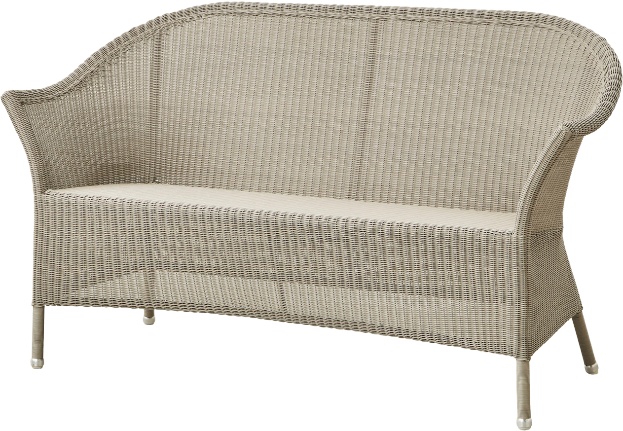 9125637 CANE LINE LANSING SOFA TAUPE