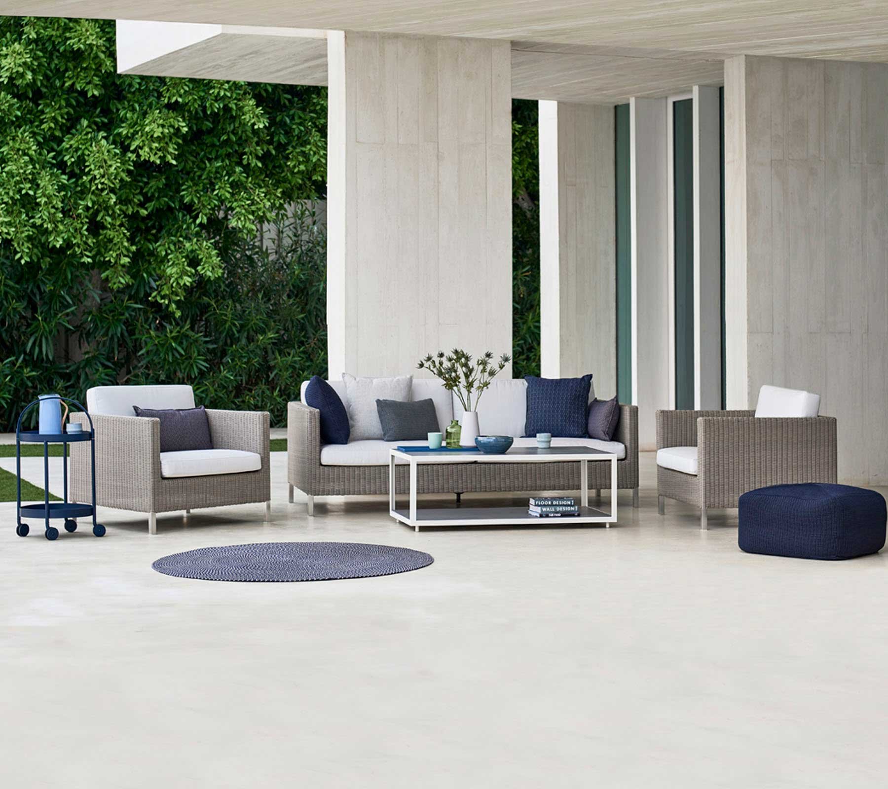 9125718 CANE LINE CONNECT SOFA 3 PERS 2