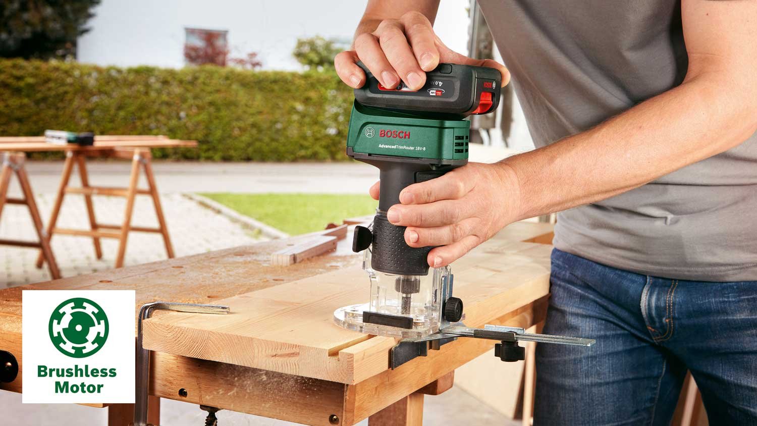 7443050 BOSCH 18V KANTFRÆSER 18V 8 2