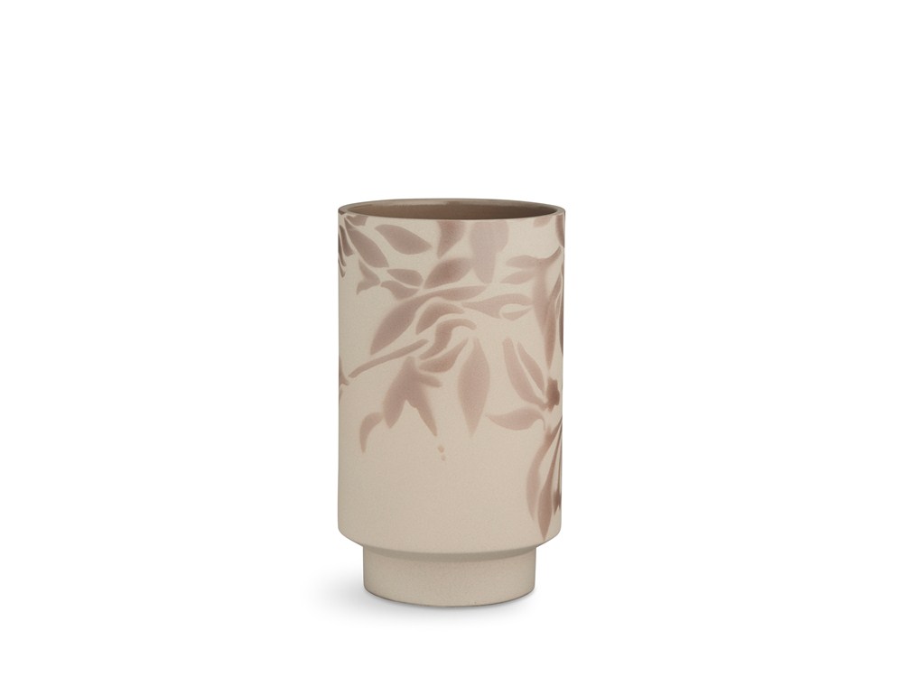 9128585 KABELL VASE STØVET ROSA 19CM