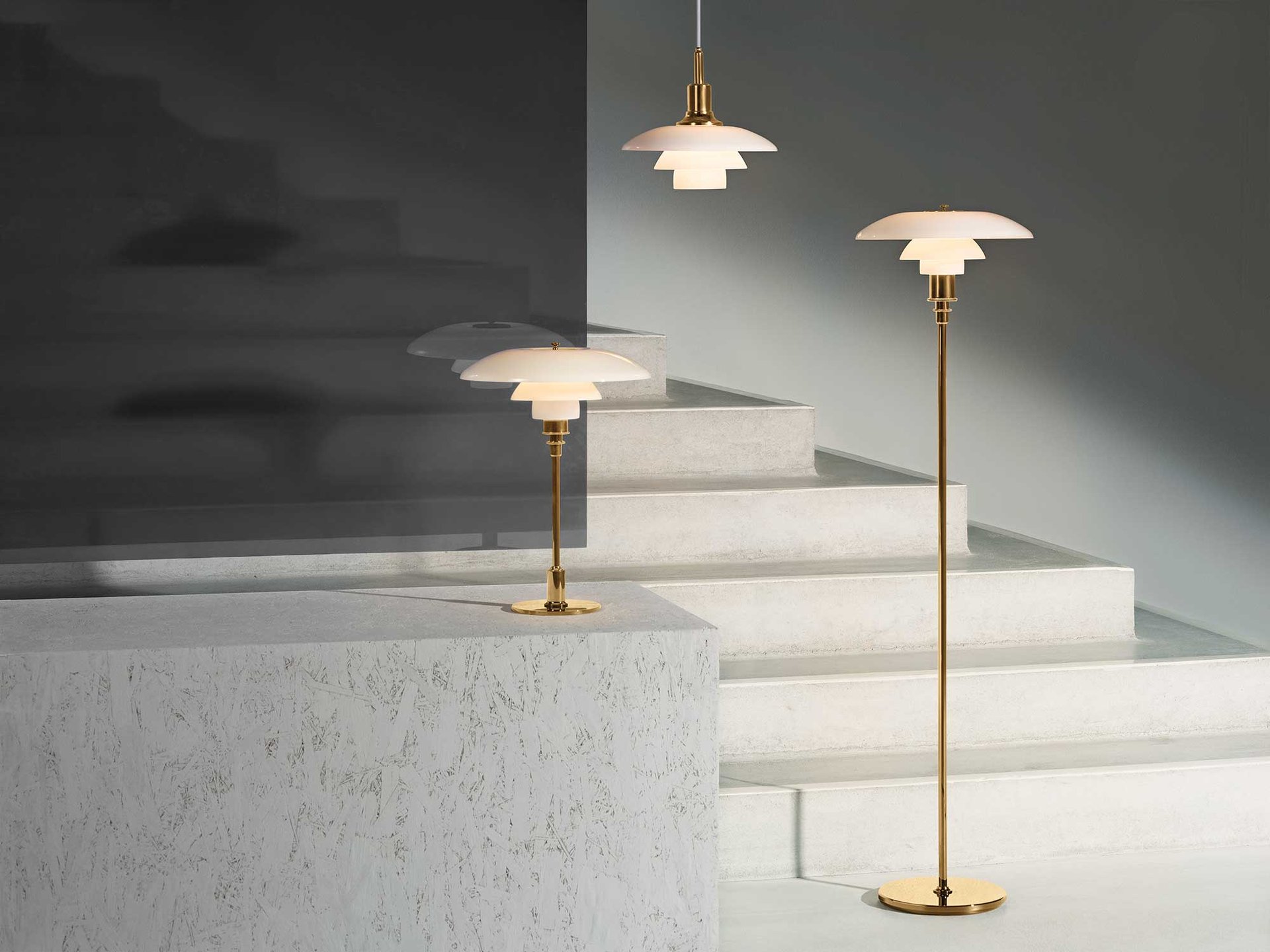9130242 PH 3½ 2½ GULVLAMPE E27
