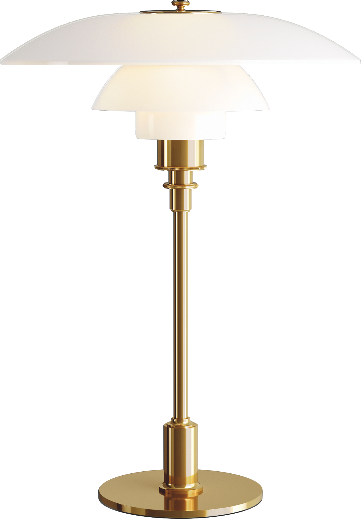 9130243 PH 3½ 2½ BORDLAMPE E14 MESSING PVD