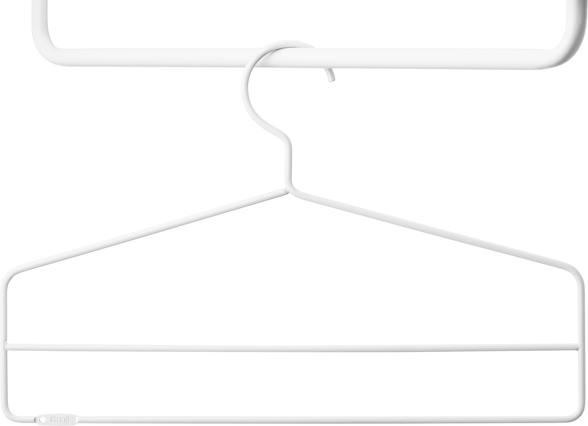 9131081 STRING TØJBØJLE HVID 4 PAK