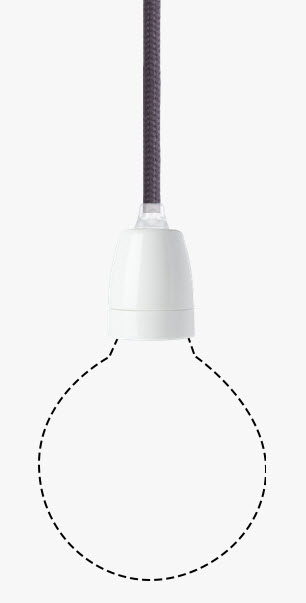 9131940 NUD HVID PORCELÆNSFATNING MED
