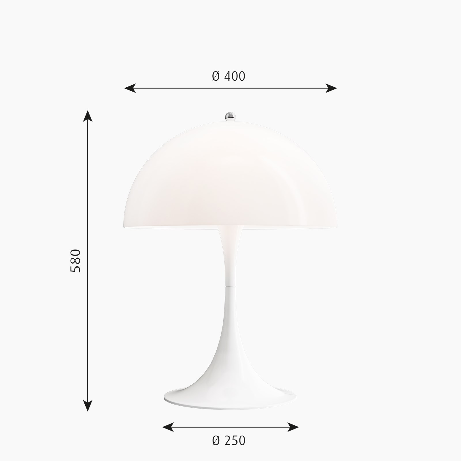 9139372 PANTHELLA BORDLAMPE 28W E27 2