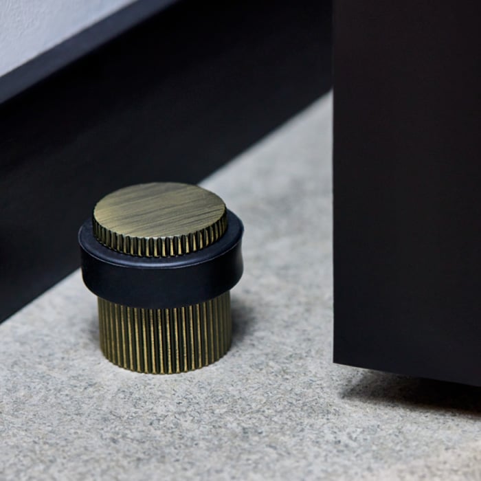 9140591 DORSTOPPER HELIX STRIPE 32X38 ANTIK BRONZE TIL GULV 2