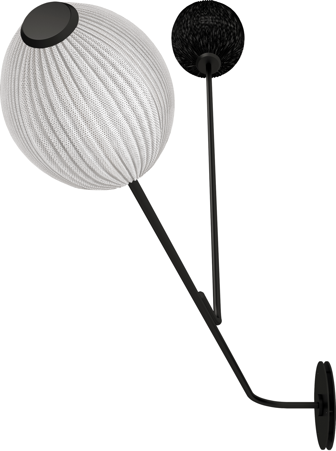 9141804 SATELLITE VÆGLAMPE SORT HVID 3