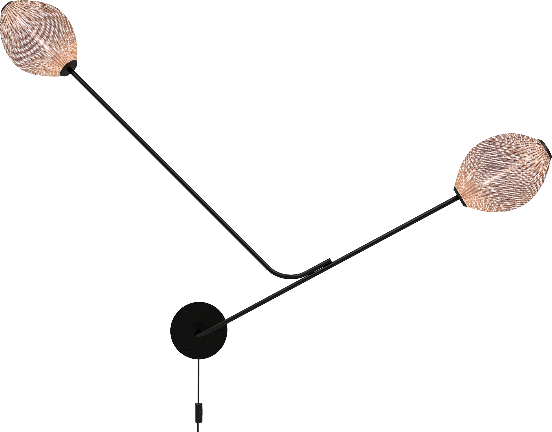 9141805 SATELLITE VÆGLAMPE CREME HVID