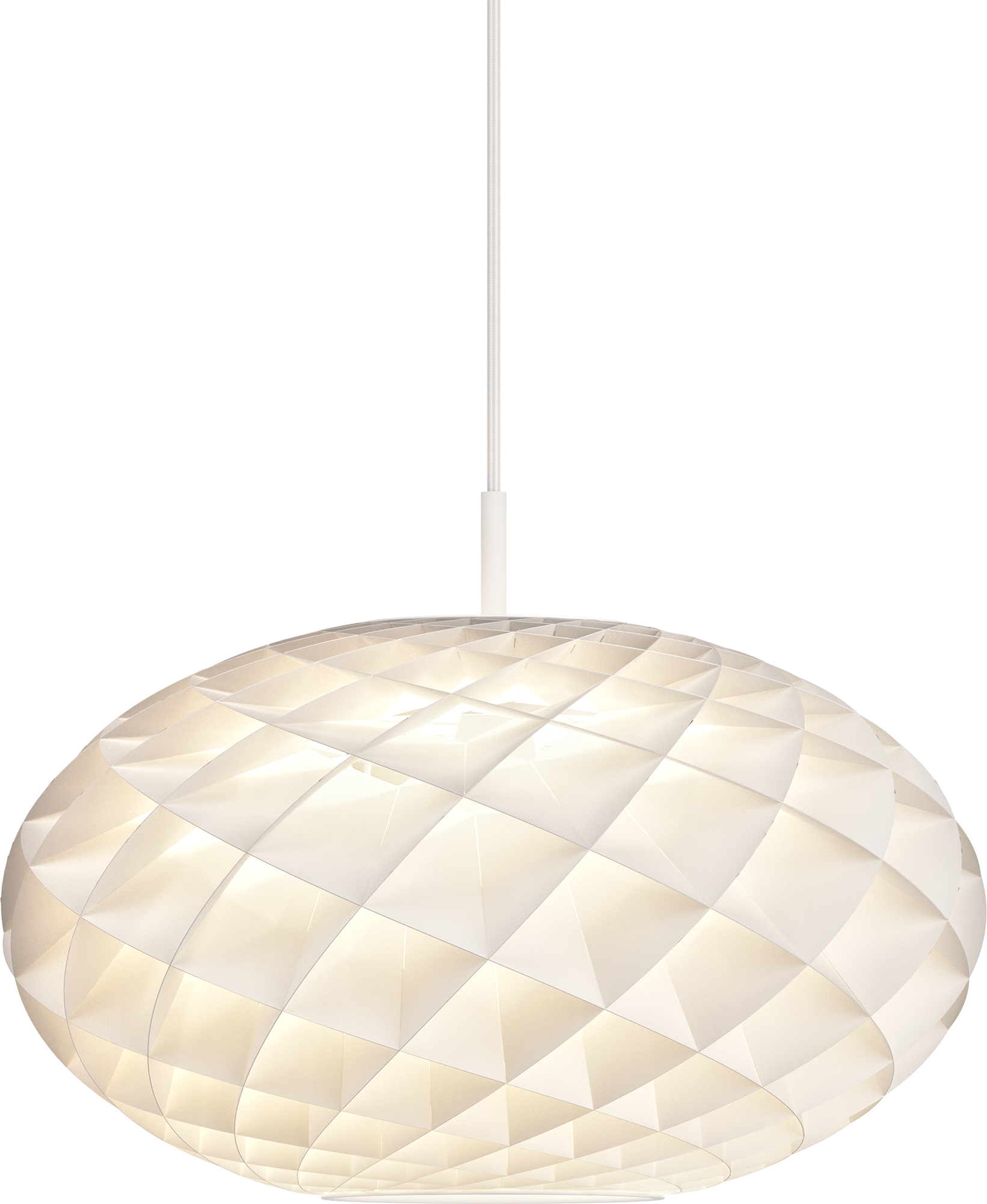 9141817 PATERA PENDEL OVAL HVID MAT