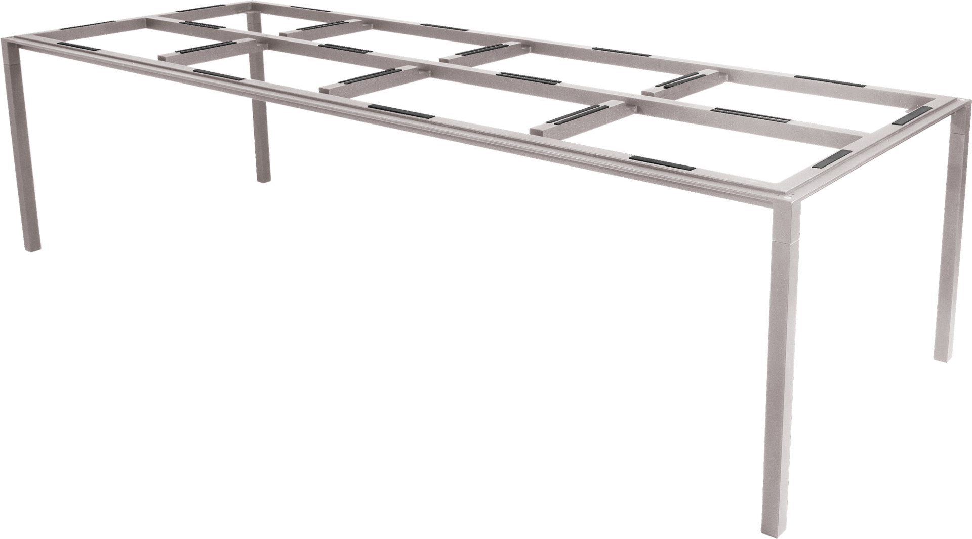 9143715 SPISEBORDUNDERSTEL 280X100CM TAUPE ALUMINIUM 1
