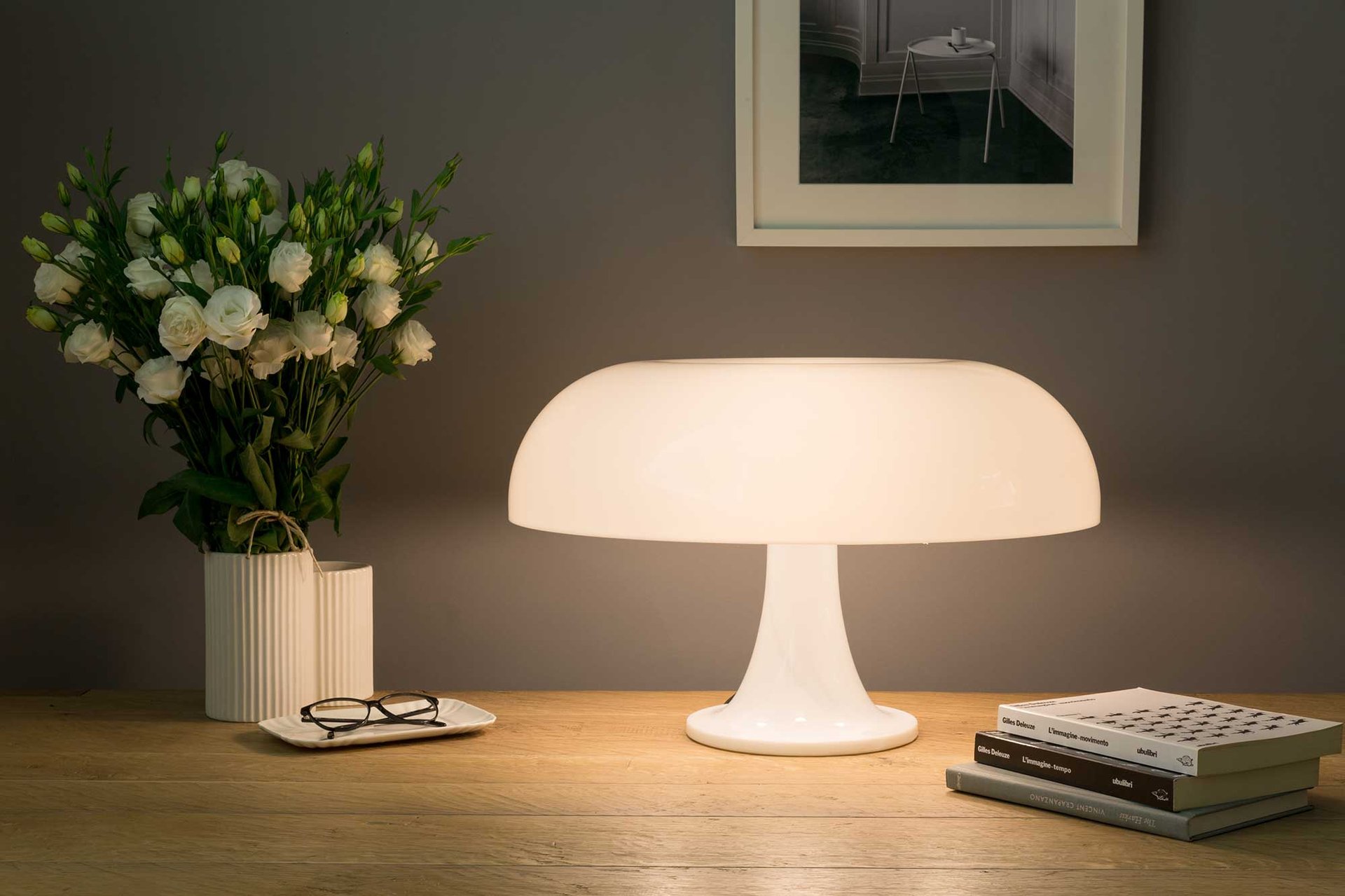 9145833 ARTEMIDE NESSO BORDLAMPE HVID 2