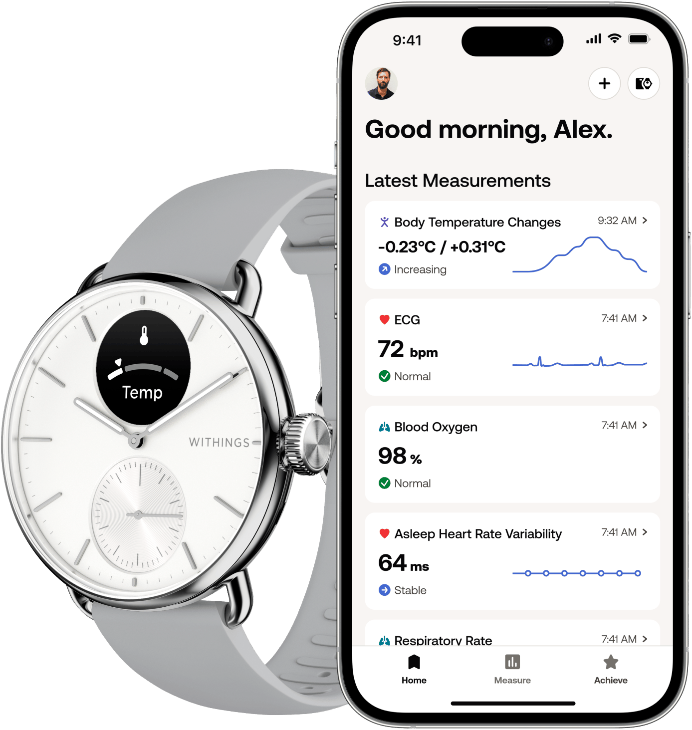 9145859 WITHINGS SCANWATCH 2 38MM 2
