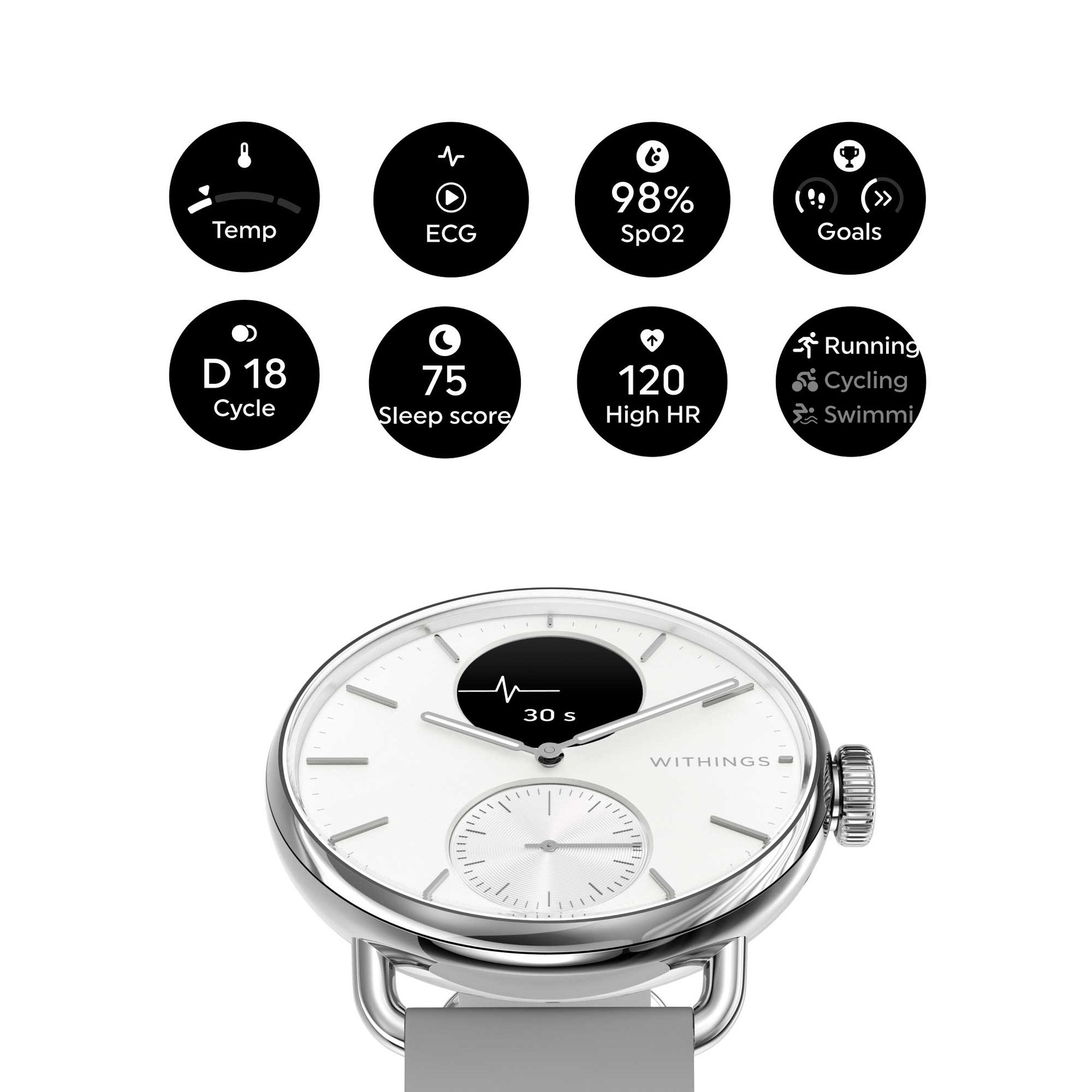 9145859 WITHINGS SCANWATCH 2 38MM 3