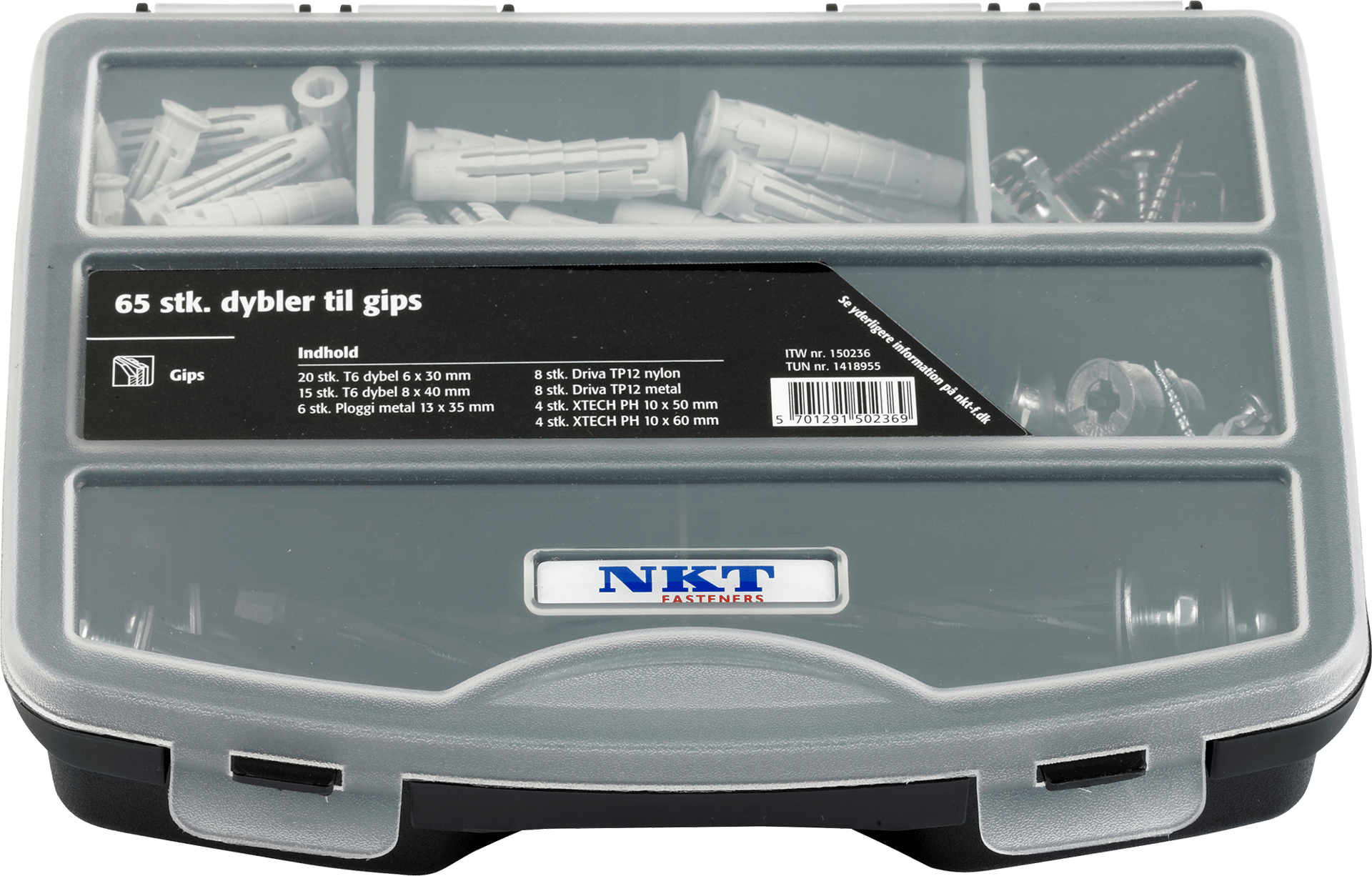 1418955 NKT SORTIMENTSKASSE GIPS DYBEL