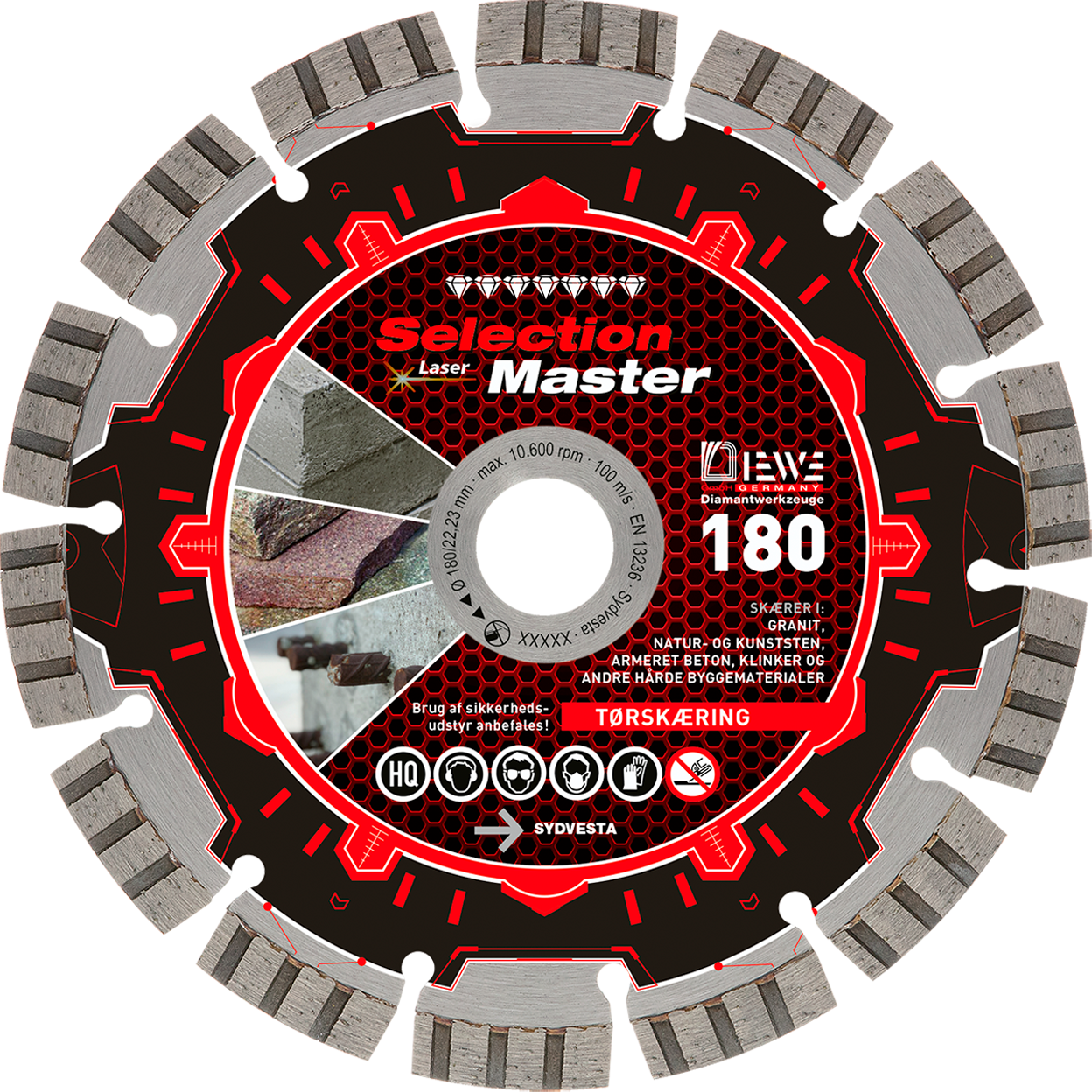 1258144 Diamantklinge Master Ø180mm Diewe 1