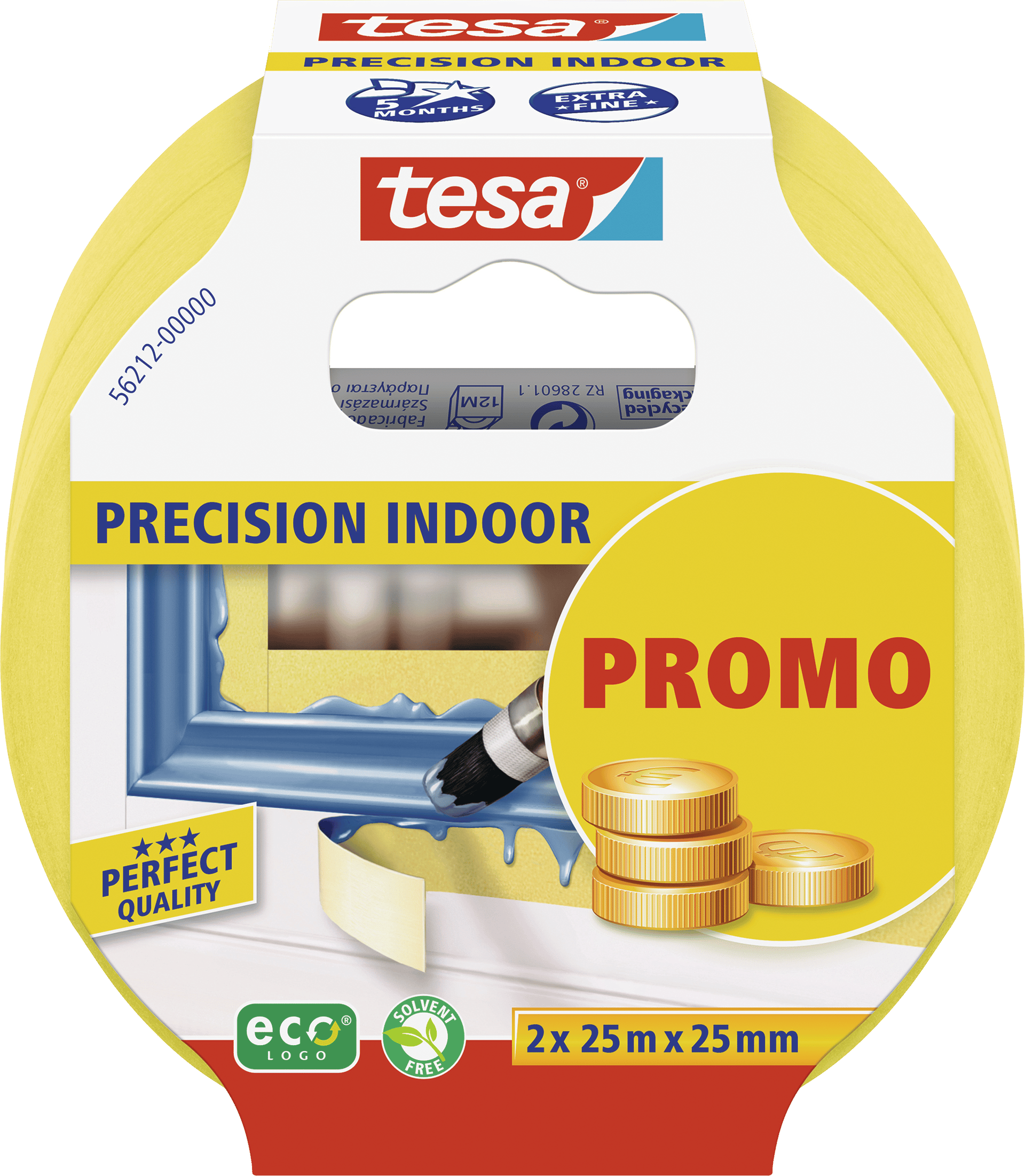 1455113 TESA AFDÏkningstape 25MMX25M PRECISION BONUSPACK