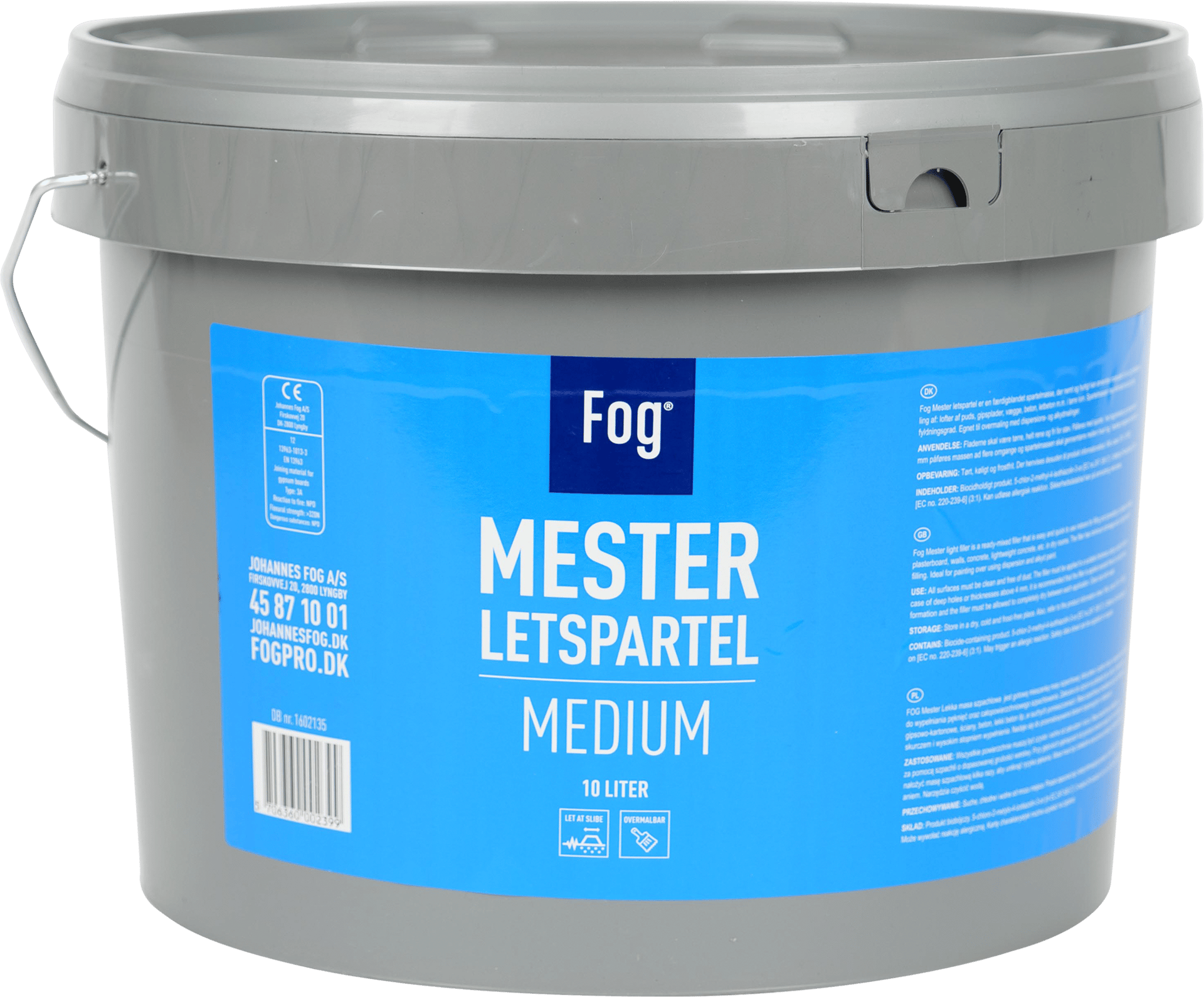 1602135 FOG MESTER SPARTELMASSE 10L