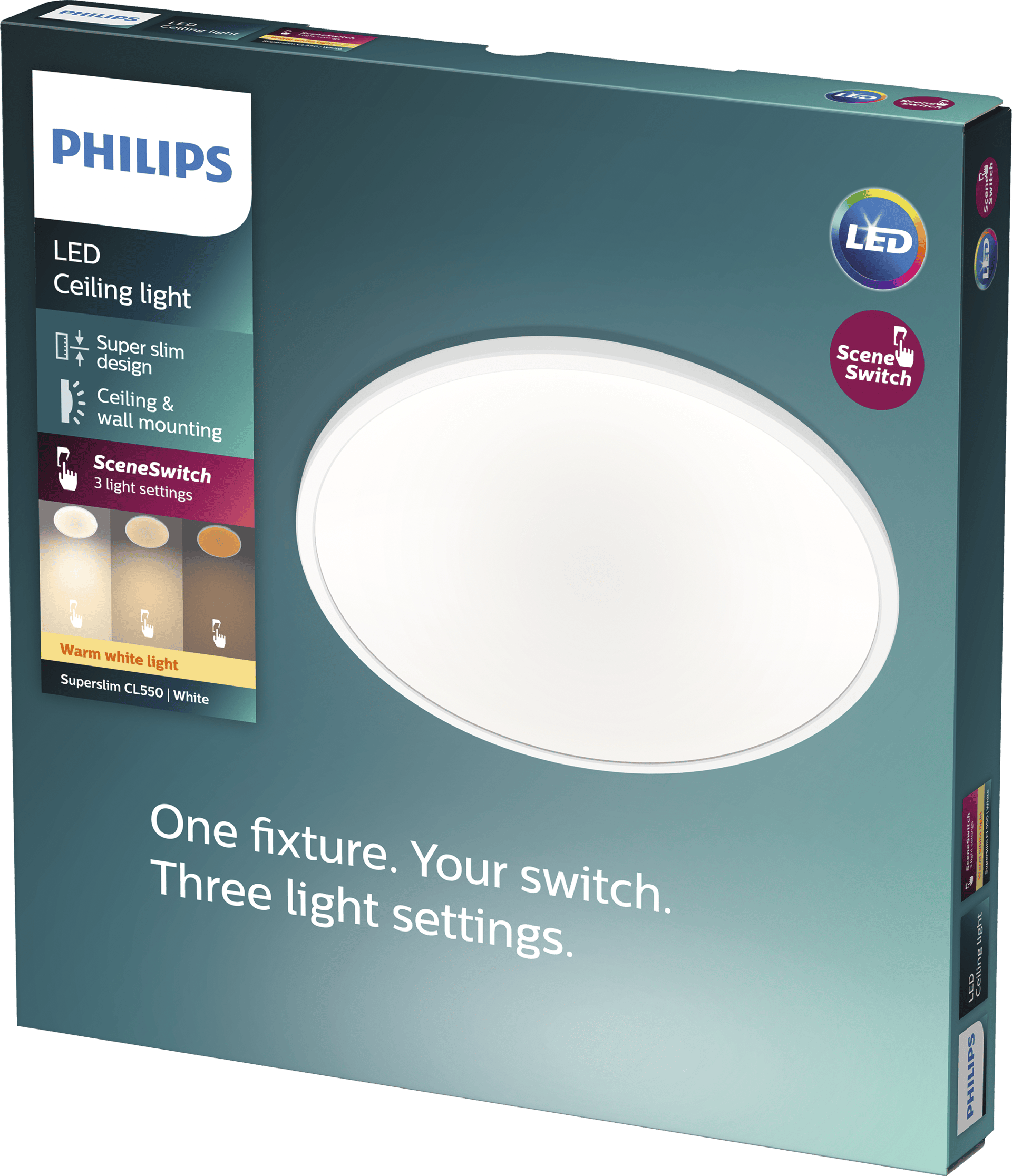 2073668 PHILIPS SUPER SLIM PLAFOND CL 550 2