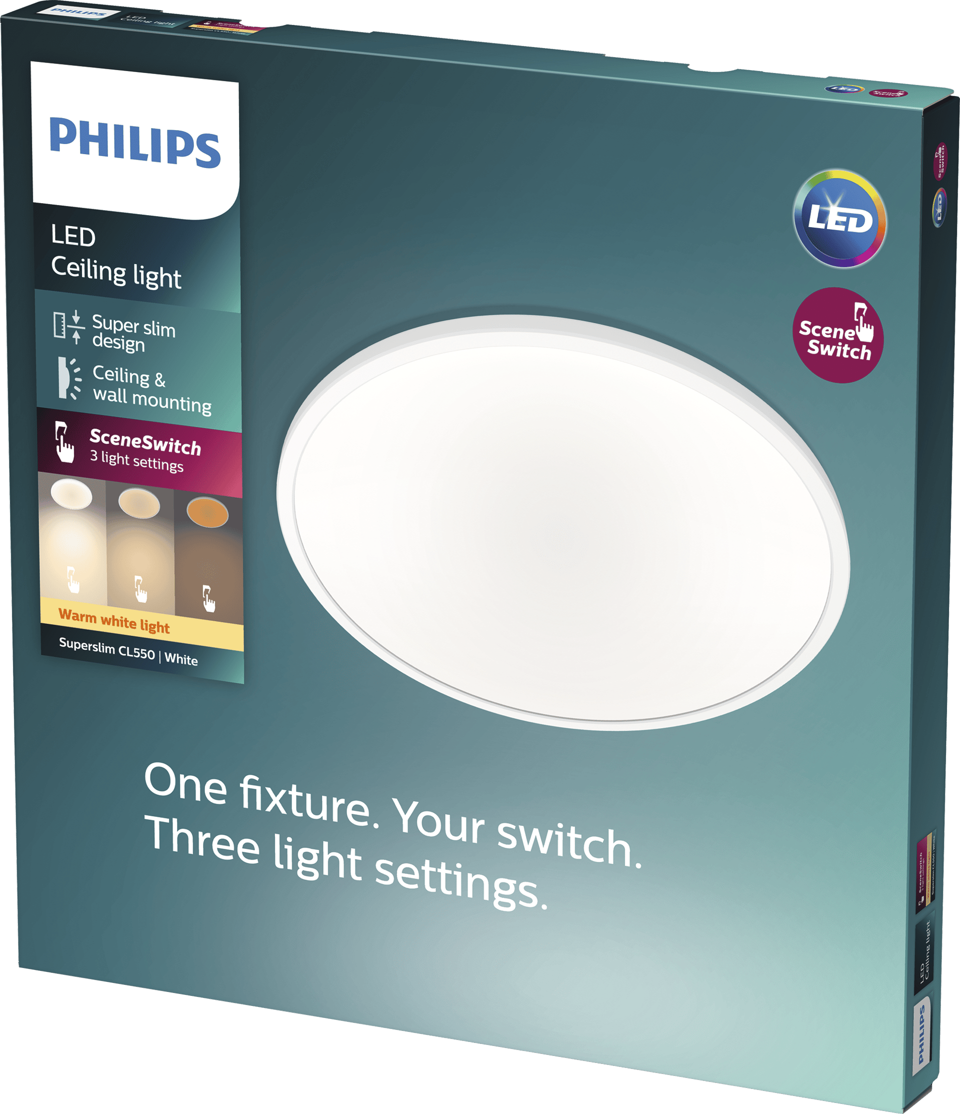 2073669 PHILIPS SUPER SLIM PLAFOND CL 550 2