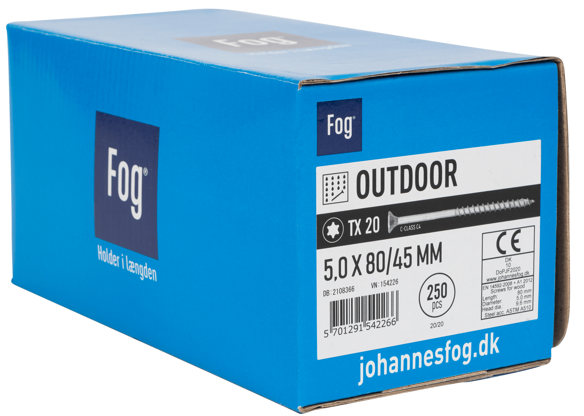 2108366 FOG OUTDOOR SKRUE 5,0X80MM UH