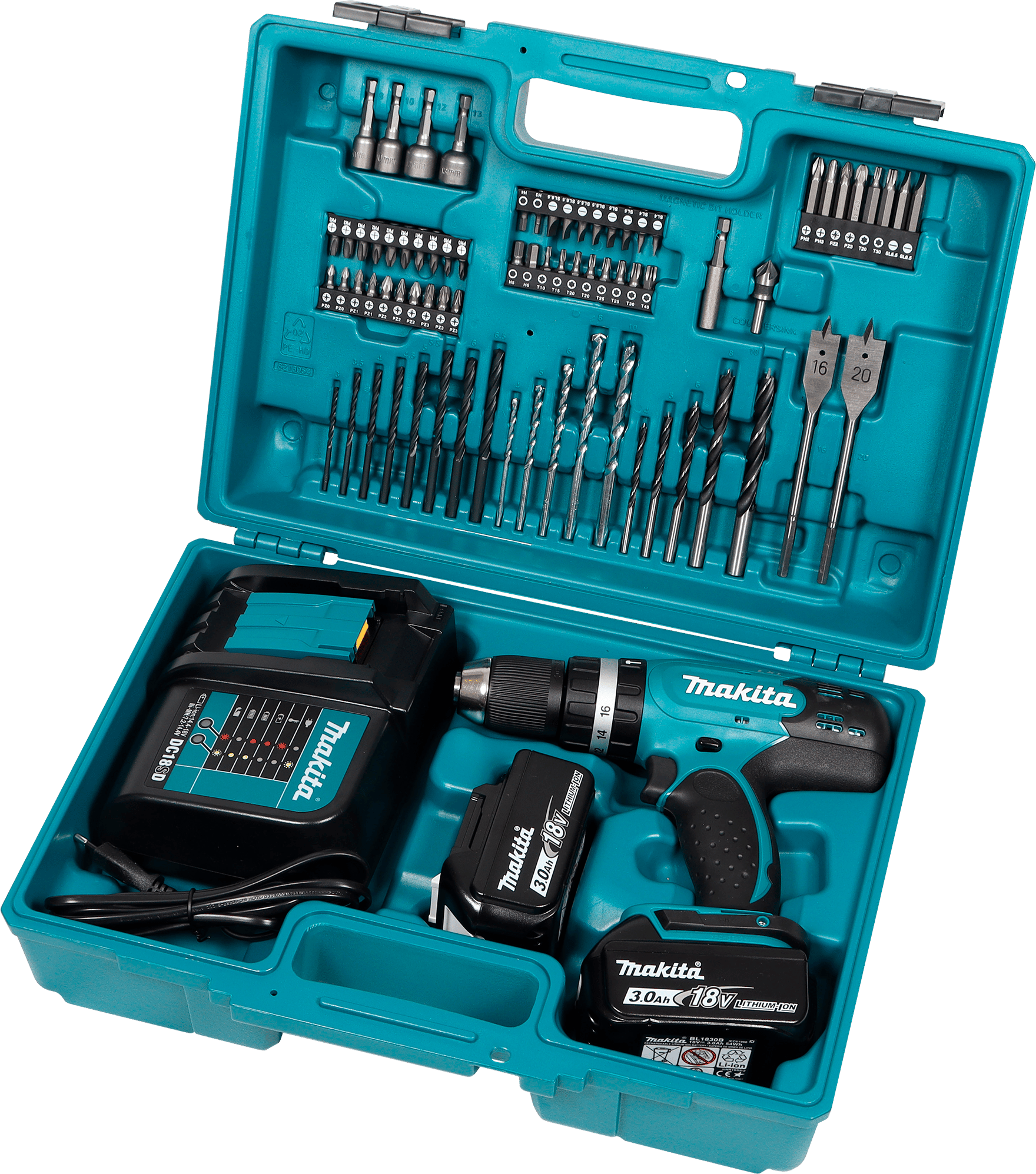 2123937 MAKITA 18V SLAGBOREMASKINE