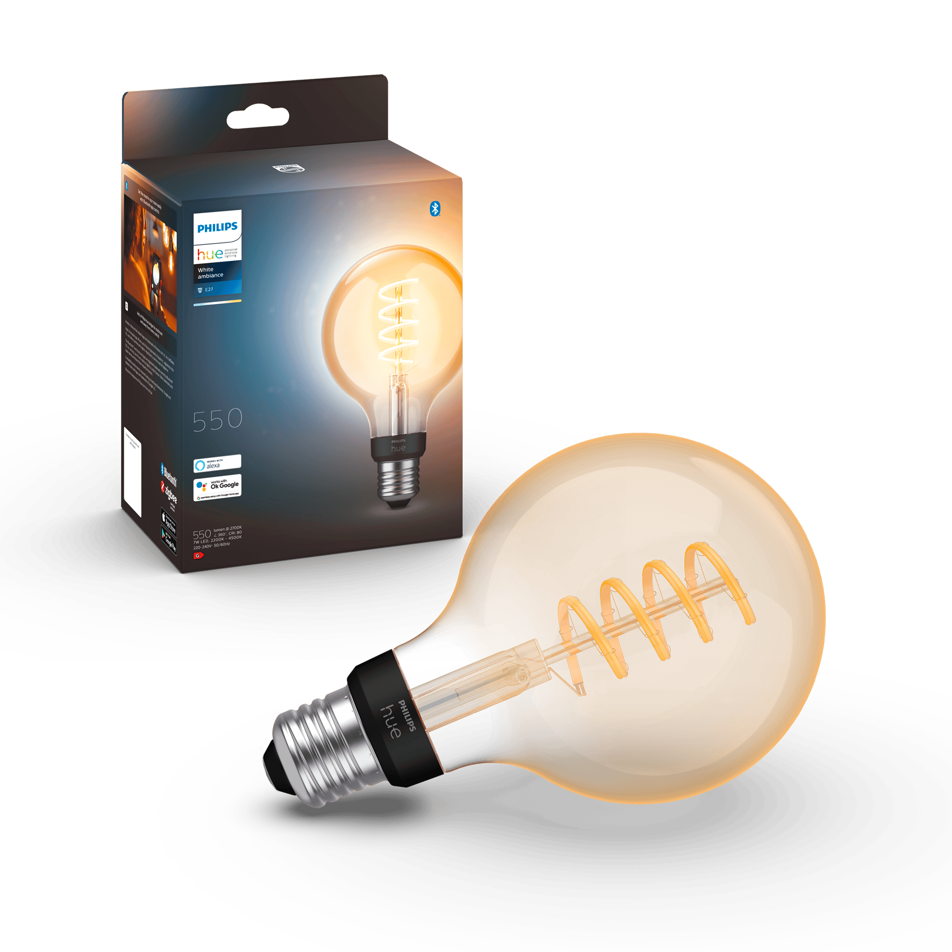 2214449 PHILIPS HUE LED GLOBEPÆRE 2
