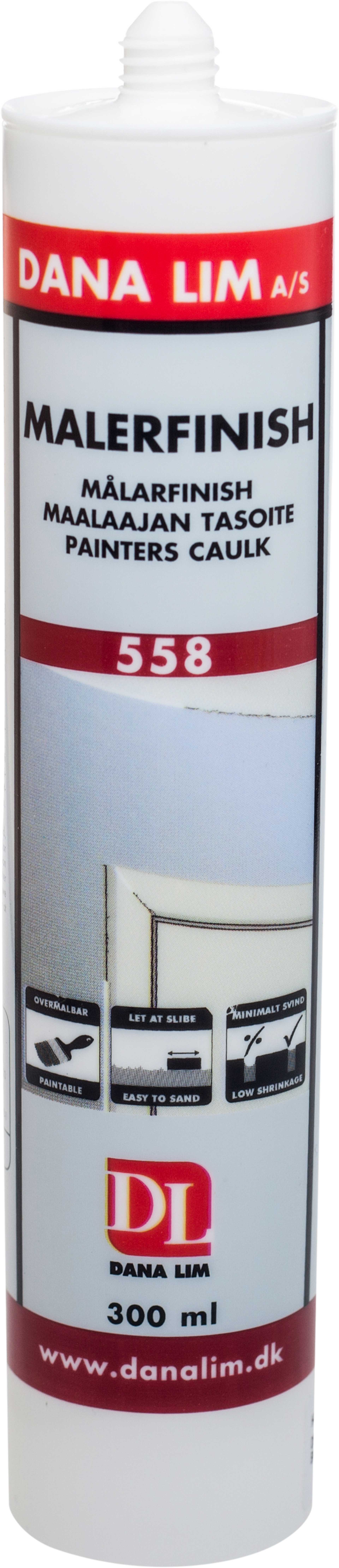 5117305 MALERFINISH 558 HVID 300ML