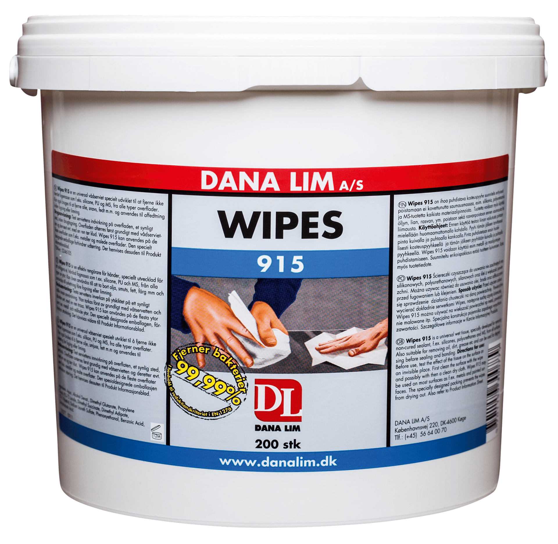 5246105 DANA WIPES 915 200STK