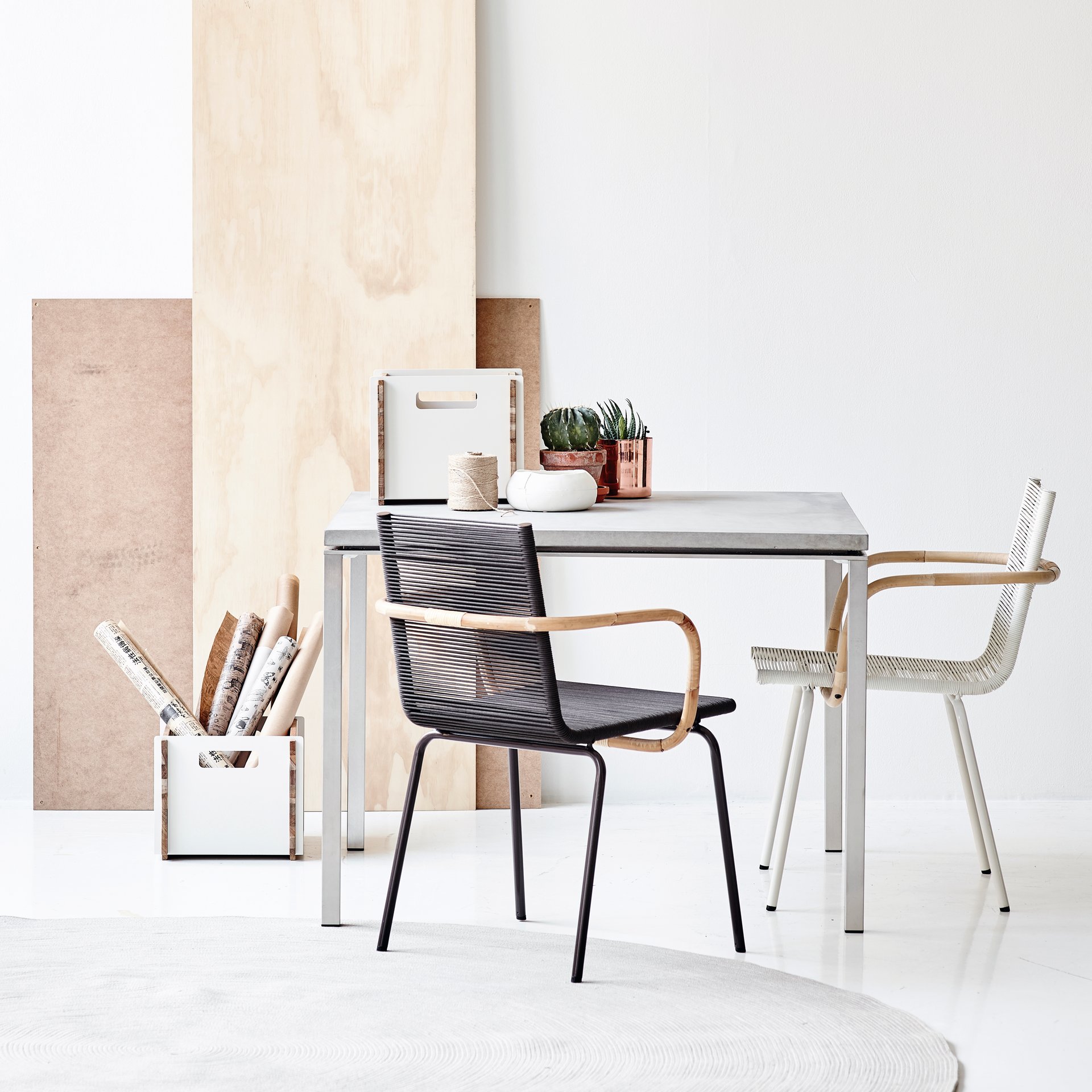 9120808 Pure Table Sidd Chair White Brown
