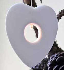 Sirius Olina Hjerte Hvid 1 Led