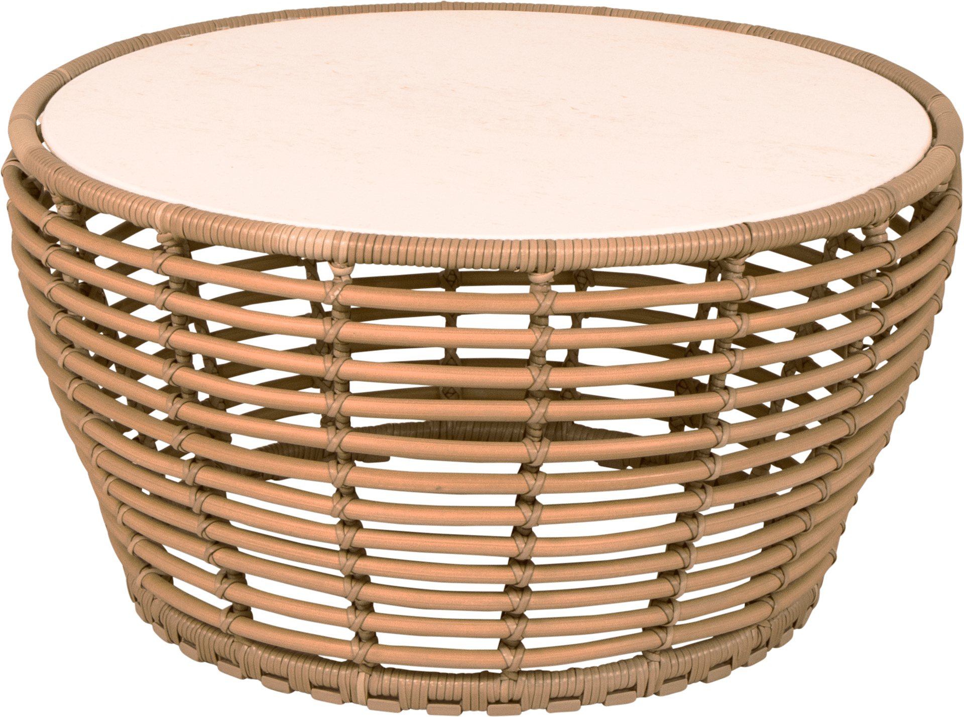 9143720 SOFABORDUNDERSTEL MEDIUM NATURAL CANE LINE WEAVE 1