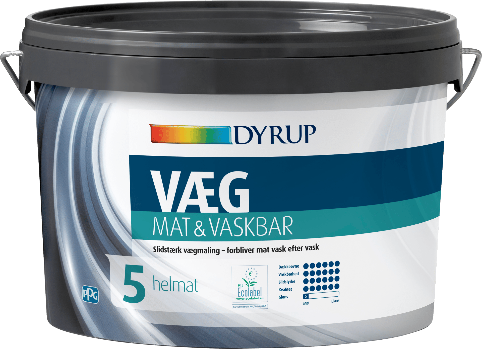 2262948 Dyrup 2,5L VÆG MAT VASKBAR 05