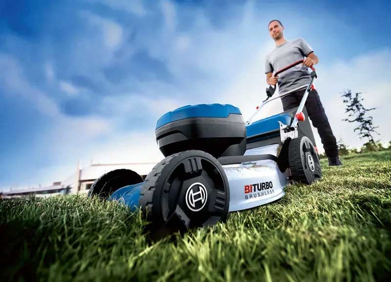 7421869 BOSCH BLÅ AKKU PLÆNEKLIPPER GRA 18V2 46 SOLO 2