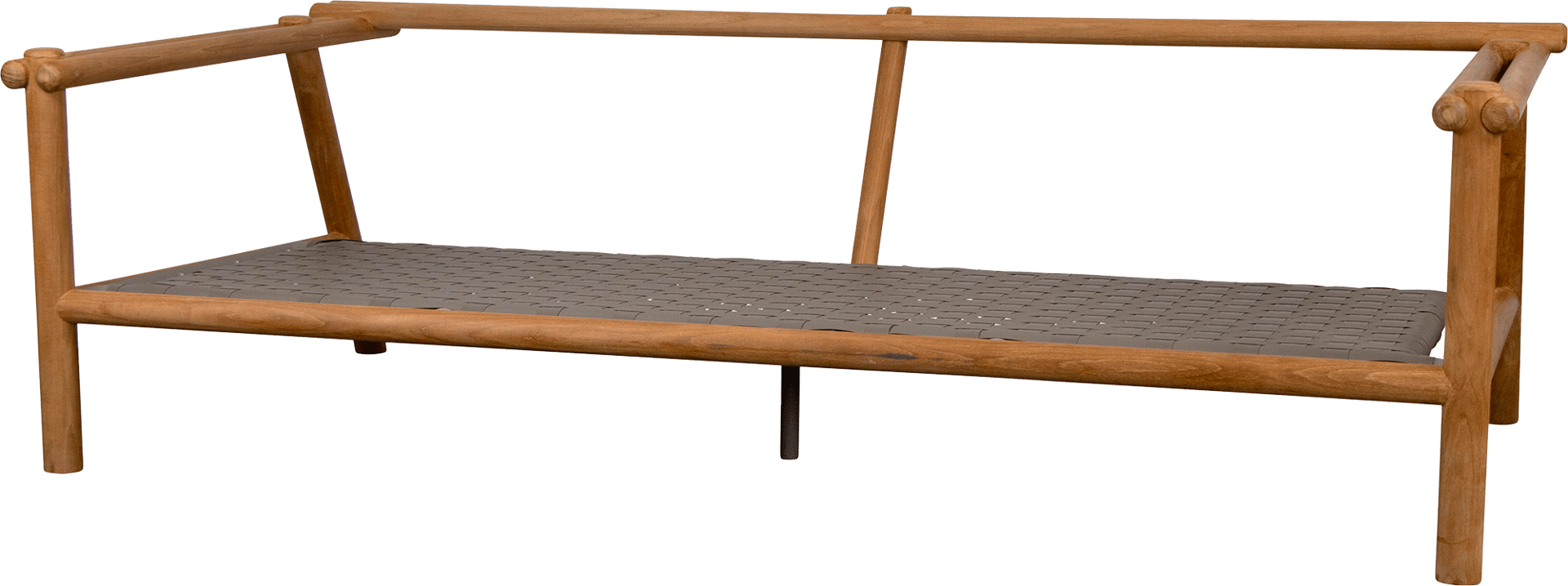 9146074 CANE LINE STICKS 2 PERS SOFA TEAK