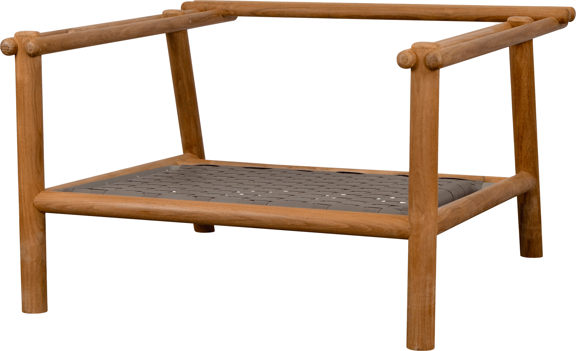9146070 CANE LINE STICKS LOUNGESTOL TEAK