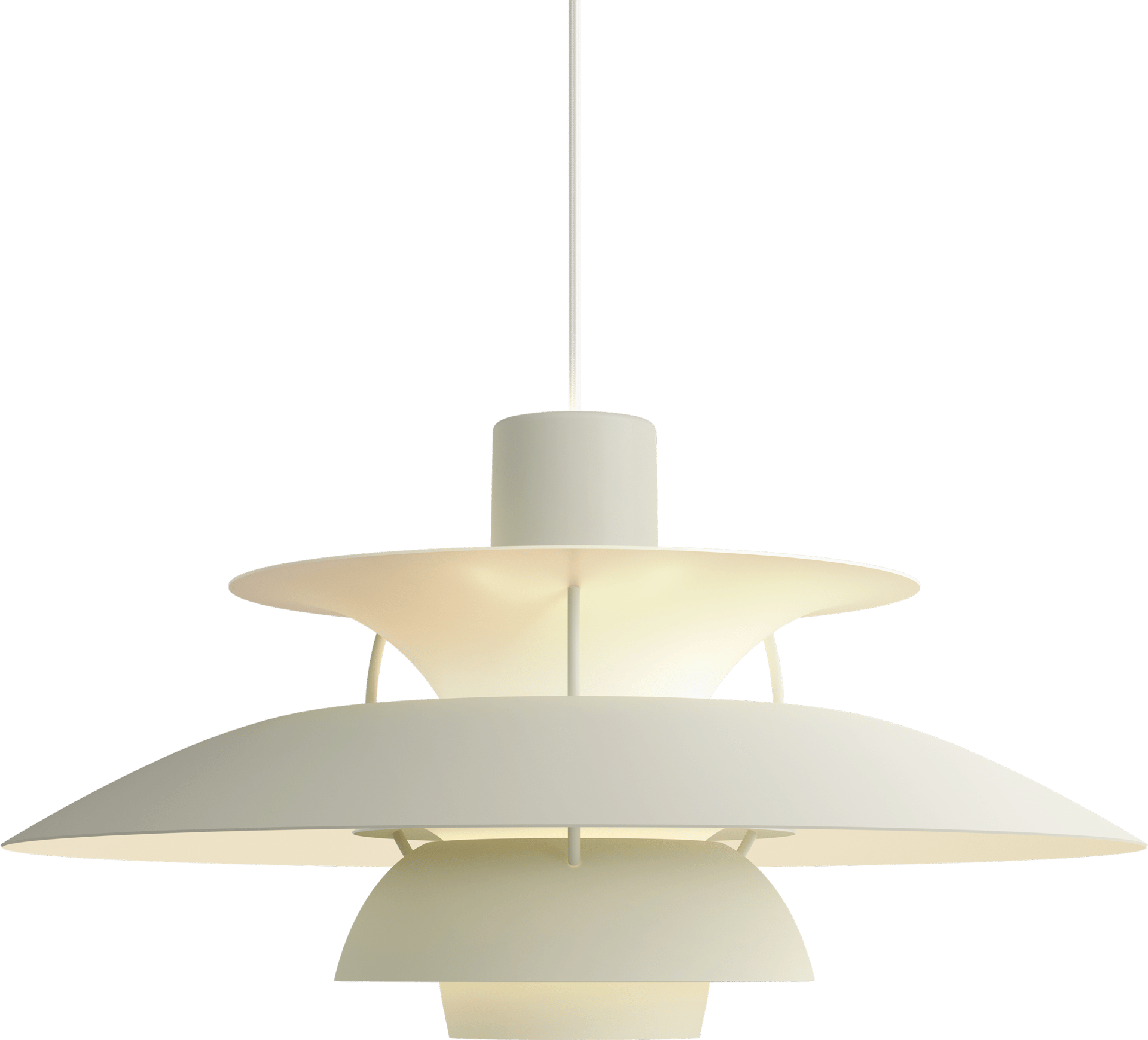 9146256 PH 5 Monochrome Pendant Pale Pewter