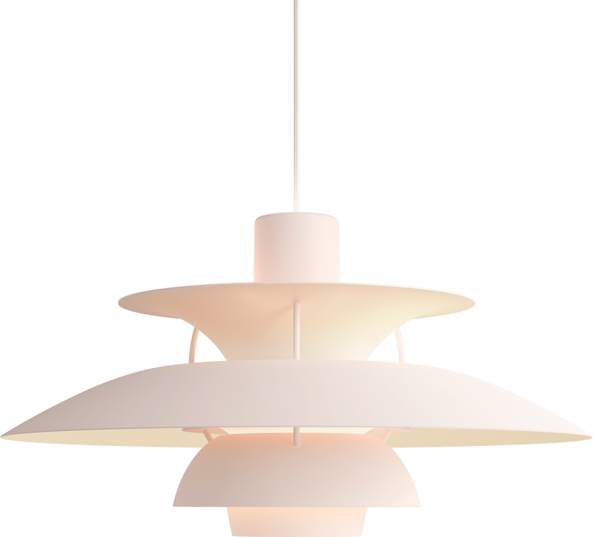 9146257 PH 5 Monochrome Pendant Pale Blush