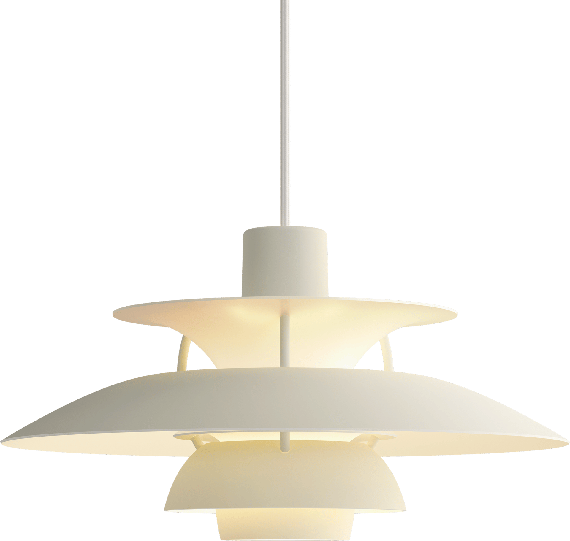 9146252 PH 5 Mini Monochrome Pendant Pale Pewter