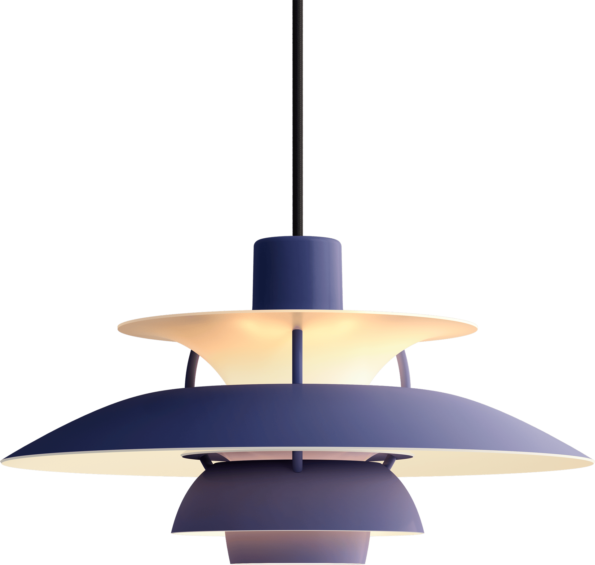 9146255 PH 5 Mini Monochrome Pendant Dusty Indigo