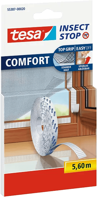 5246004 TESA BURRETAPE TIL INSEKTNET HVID 5,6M