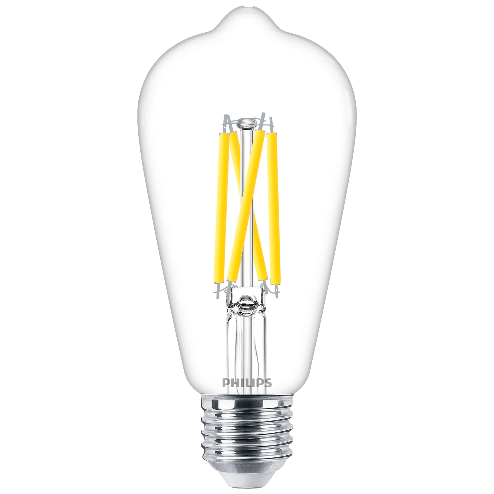 2214367 PHILIPS LED DRÅBEPÆRE 60W E27 FILAMENT KLAR VARMGLØD DÆMPBAR