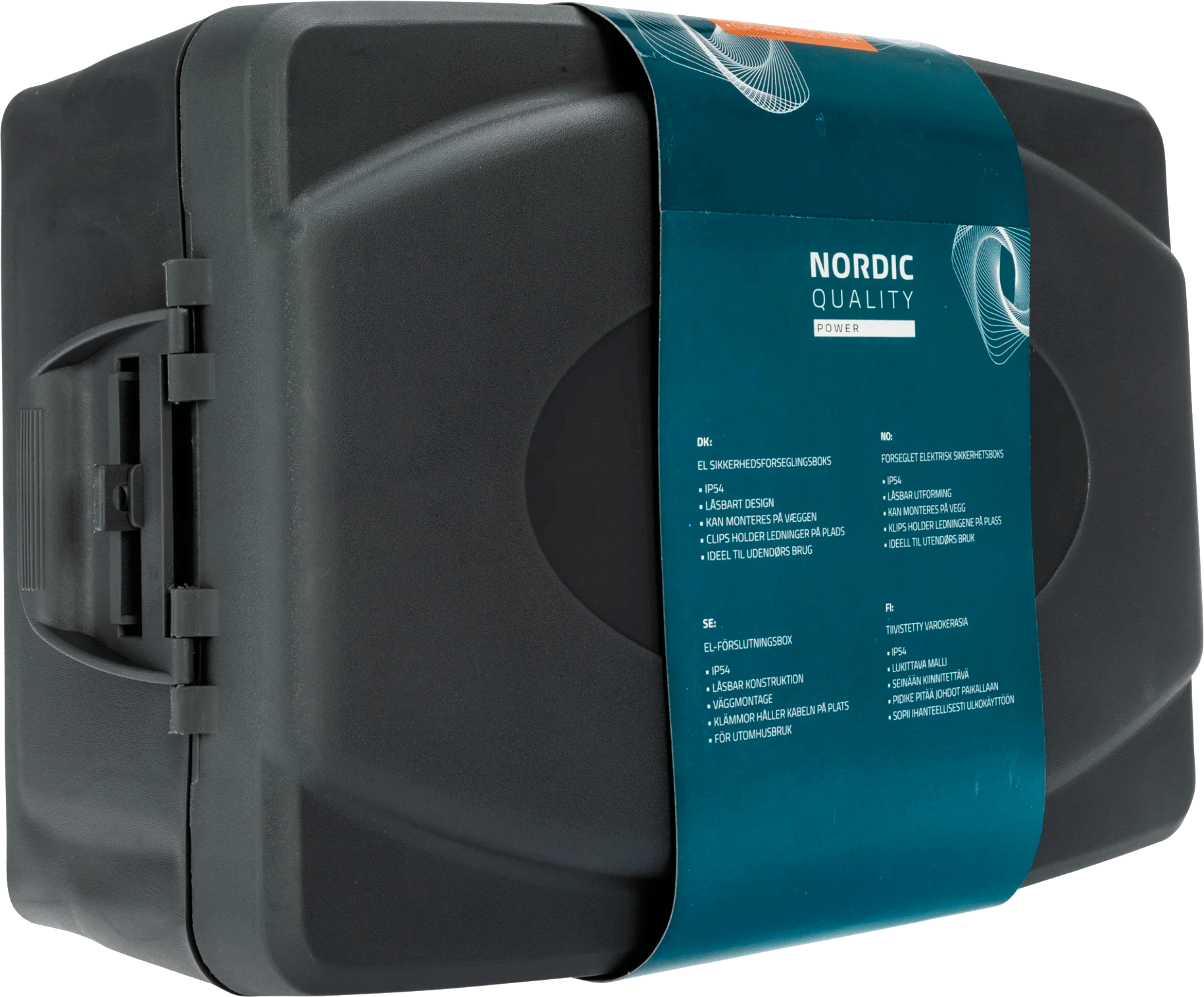 9139222 EL SIKKERHEDSFORSEGLINGSBOKS SAFETY BOX IP 54 LÅSBART DESIGN
