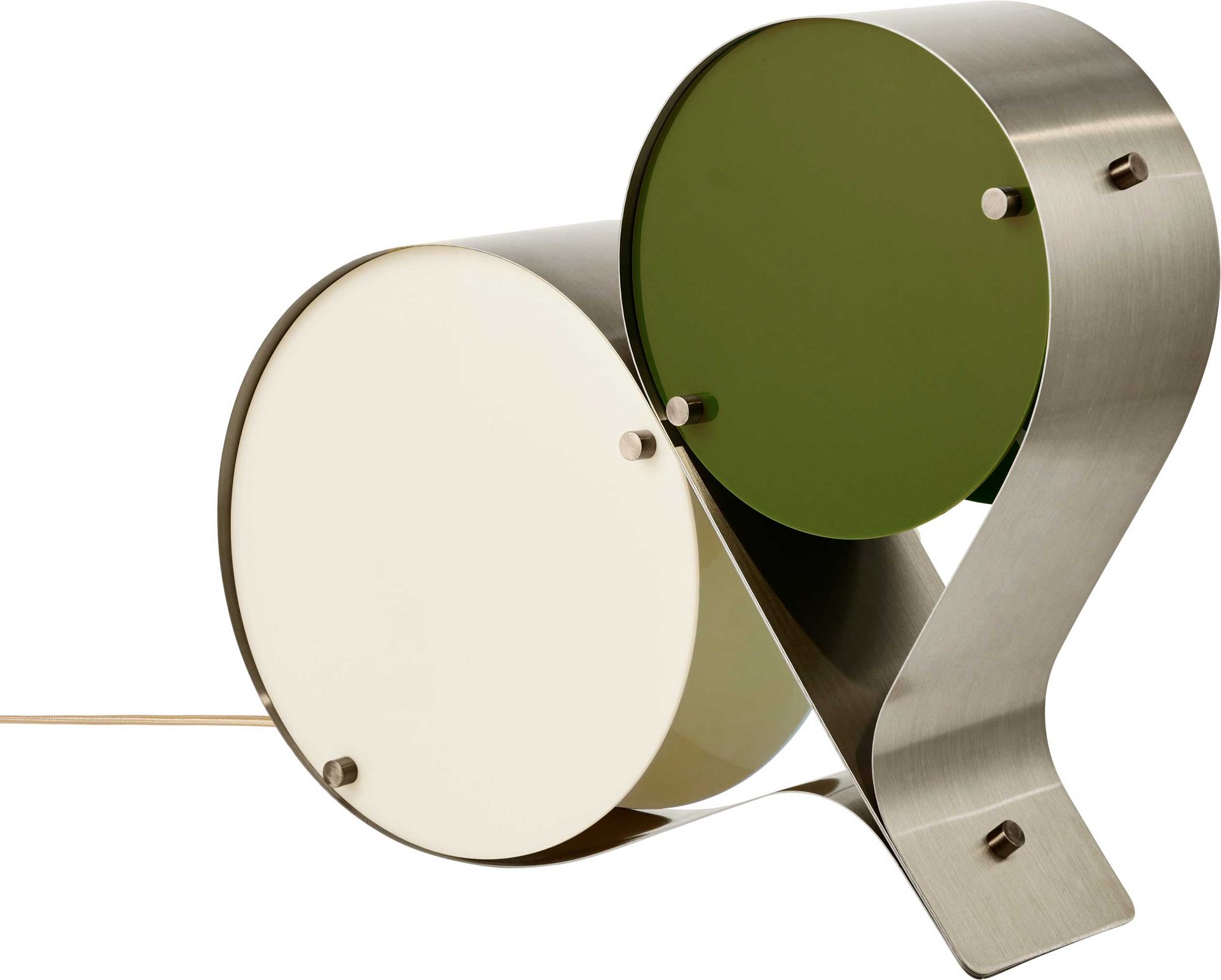 9146525 COPPIA BORDLAMPE BRONZE STÅLELFENBEN OLIVEN 3