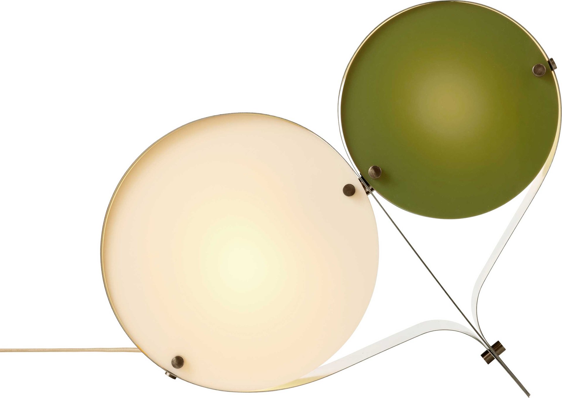 9146525 COPPIA BORDLAMPE BRONZE STÅLELFENBEN OLIVEN 2